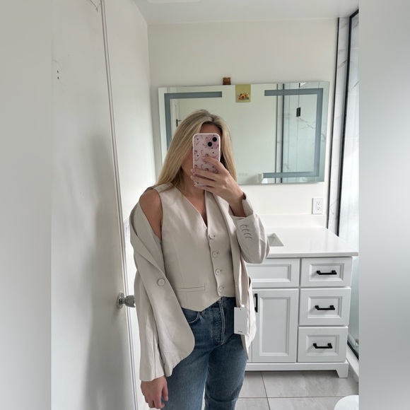 Mango Alicante Waistcoat NWT - Picture 11 of 12